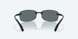 Costa del Mar Ballast Men Lifestyle Polarized Sunglasses - Front view, frameless design with TR90 nylon construction