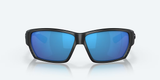 Costa del Mar Tuna Alley Men Fishing Polarized Sunglasses - Front view, showcasing integral hinges and vent system