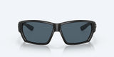 Costa del Mar Tuna Alley Men Fishing Polarized Sunglasses - Front view, showcasing integral hinges and vent system