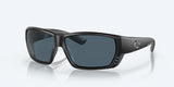 Costa del Mar Tuna Alley Men Fishing Polarized Sunglasses - Front view, showcasing integral hinges and vent system