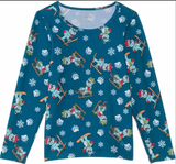 Hot Chillys Youth MTF Originals Print Crewneck