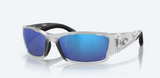 Costa del Mar Corbina Men Fishing Polarized Sunglasses Silver Blue Mirror