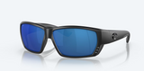 Costa del Mar Tuna Alley Men Fishing Polarized Sunglasses - Front view, showcasing integral hinges and vent system