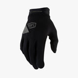 100% RIDECAMP Gel Unisex Bike Gloves Black