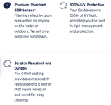 Costa del Mar Fathom Unisex Fishing Polarized Sunglasses