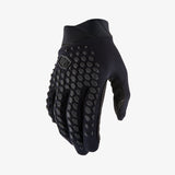 100% GEOMATIC Unisex Bike Gloves Black/Charcoal
