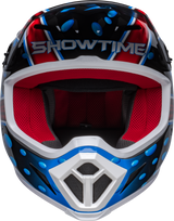 BELL MX-9 MIPS Adult Full-Face Dirt Motorcycle Helmet - Advanced Protection and Comfort Mcgrath Showtime 23 Gloss Black Red Front