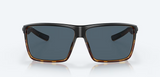 Costa del Mar Rincon Men Fishing Lifestyle Polarized Sunglasses - Front view, showcasing classic West Coast design and polarized lenses