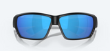 Costa del Mar Tuna Alley Men Fishing Polarized Sunglasses - Front view, showcasing integral hinges and vent system