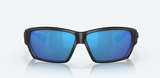 Costa del Mar Tuna Alley Men Fishing Polarized Sunglasses - Front view, showcasing integral hinges and vent system