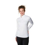 Hot Chillys Women Micro-Elite Chamois Solid Zip-T Midweight Body Fit Base Layer