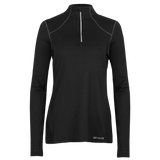 Hot Chillys Women's Clima-Tek Zip T Midweight Relaxed Fit Base Layer