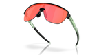 Oakley Corridor Rectangular Men Sunglasses - Front view, showcasing semi-rimless shield design and Unobtainium features