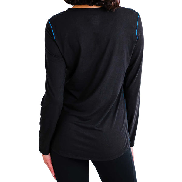 Hot Chillys Women Clima-Tek Crew Midweight Relaxed Fit Base Layer
