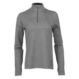 Hot Chillys Women Micro-Elite Chamois Solid Zip-T Base Layer Grey