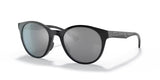 Oakley Spindrift Unisex Lifestyle Sunglasses - Front view, showcasing trendy round silhouette and no-slip nosepads