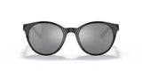 Oakley Spindrift Unisex Lifestyle Sunglasses - Front view, showcasing trendy round silhouette and no-slip nosepads