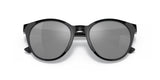 Oakley Spindrift Unisex Lifestyle Sunglasses - Front view, showcasing trendy round silhouette and no-slip nosepads