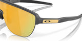 Oakley Corridor Rectangular Men Sunglasses - Front view, showcasing semi-rimless shield design and Unobtainium features