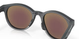Oakley Spindrift Unisex Lifestyle Sunglasses - Front view, showcasing trendy round silhouette and no-slip nosepads