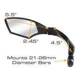 Serfas MR-4 Glass Unisex Bike Lens Bar Mirrors