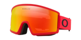 "Oakley Target Line L Snow Winter Goggles - Jumbo Cylindrical Lens and Sleek Frame Design" red