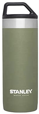Stanley Master Unbreakable Packable Vacuum Mug 18 ounces (Olive Drab) 10-02661-010 Insulated Ice Drinks Hot Long Duration Long-lasting Travel Handsfree Leak-proof BPA-Free Stainless Steel Old Classic Logo