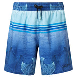 Oakley Beach Flower Striped 18 Inches Men Surf Boardshort