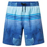 Oakley Beach Flower Striped 18 Inches Men Surf Boardshort