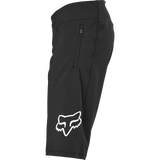 Fox Racing Men's Defend MTB Shorts - Front view, showcasing durable TruMotion® fabric and race-ratchet closure Black