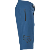 Fox Racing Men's Defend MTB Shorts - Front view, showcasing durable TruMotion® fabric and race-ratchet closure Blue