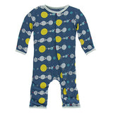Kickee Pants Solid Coverall with Snaps