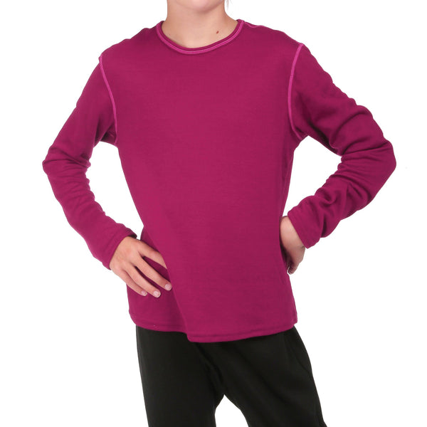 Hot Chillys Youth Pepper Bi-Ply Crewneck