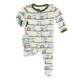 Kickee Pants Print Footie with Snaps