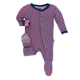 Kickee Pants Print Footie with Snaps