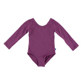 Kickee Pants Girl's Solid Long Sleeve Performance Jersey Leotard