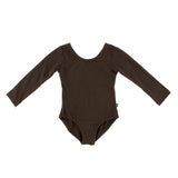 Kickee Pants Girl's Solid Long Sleeve Performance Jersey Leotard