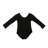 Kickee Pants Girl's Solid Long Sleeve Performance Jersey Leotard