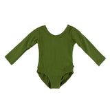 Kickee Pants Girl's Solid Long Sleeve Performance Jersey Leotard