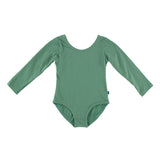 Kickee Pants Girl's Solid Long Sleeve Performance Jersey Leotard