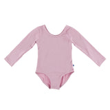 Kickee Pants Girl's Solid Long Sleeve Performance Jersey Leotard