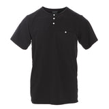 Kickee Pants Men's Solid Short Sleeve Performance Jersey Henley