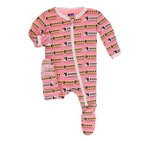 Kickee Pants Print Footie with Zipper