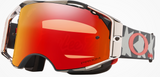 Oakley Airbrake Unisex MTB Goggles - Front view, showcasing Factory Lite Vent mesh for airflow and protection