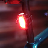 Blackburn Grid Rear Light - Front view, showcasing versatile mode options and rechargeable design