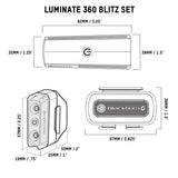 Blackburn Luminate 360 Blitz Light Set