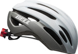 Bell Avenue LED Unisex Bike Helmet - Front and Rear View Matte Gloss White Gray Right