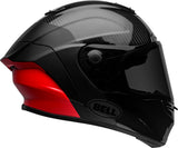 BELL Race Star Flex DLX Adult Street Motorcycle Helmet with ProTint shield. Matte White Candy red Matte Black red
