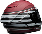BELL Race Star Flex DLX Adult Street Motorcycle Helmet with ProTint shield. Matte White Candy red