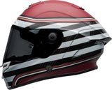 BELL Race Star Flex DLX Adult Street Motorcycle Helmet with ProTint shield. Matte White Candy red
